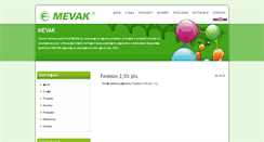 Desktop Screenshot of mevak.sk